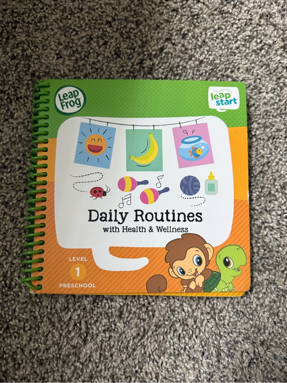 LeapStart Daily Routines Kids Activity Book - Orange & Green